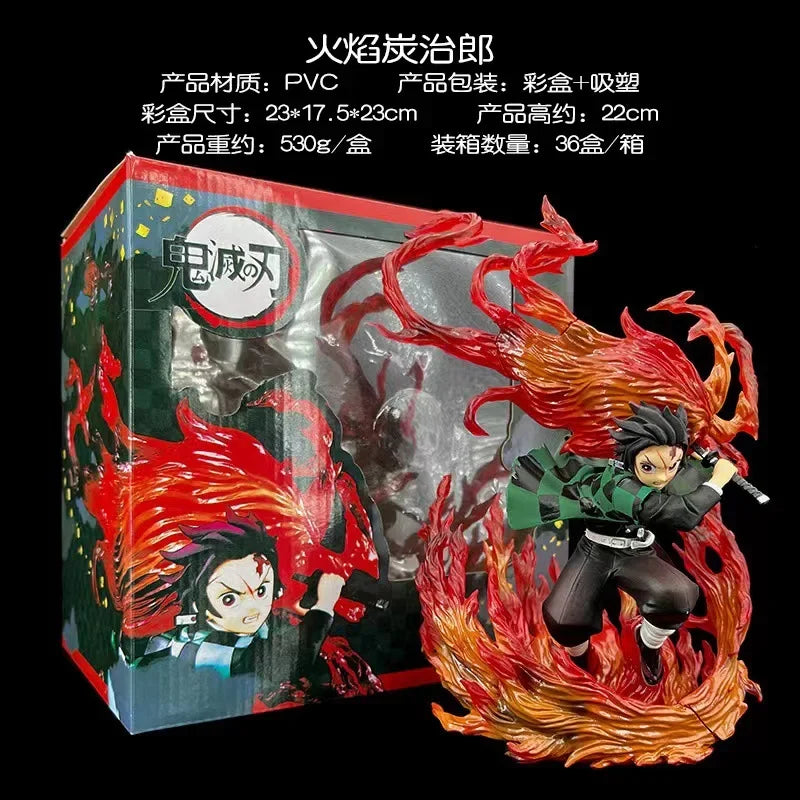 Anime Kimetsu No Yaiba Anime Figur Figuarts Null Tanjiro Kamado Hinokami Kagura Action Figur Dämon Slayer Figur Modell Geschenke