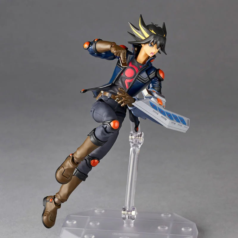 100% In Stock Original KAIYODO Revoltech Yu Gi Oh  5D's Yusei Fudo Anime Action Collection Figures Model Toys