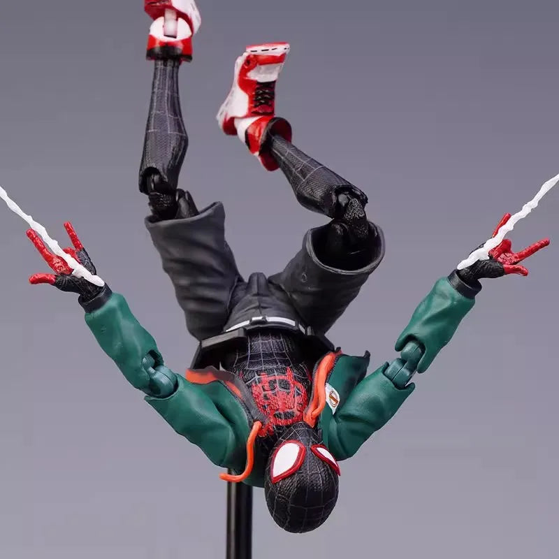 Shf Anime Spider-man Figuarts Miles Morales Gwen Action Figures Gwen Spider Woman Figurine Spiderman Figure Pvc Model Doll Toys