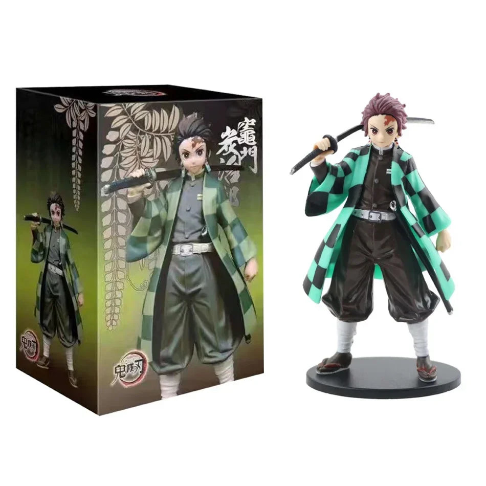 Anime Demon Slayer Action Figures Tanjirou Tomioka GiyuuZenitsu Kochou Nezuko Anime Figure Collect Kid Doll Toys for Children ﻿