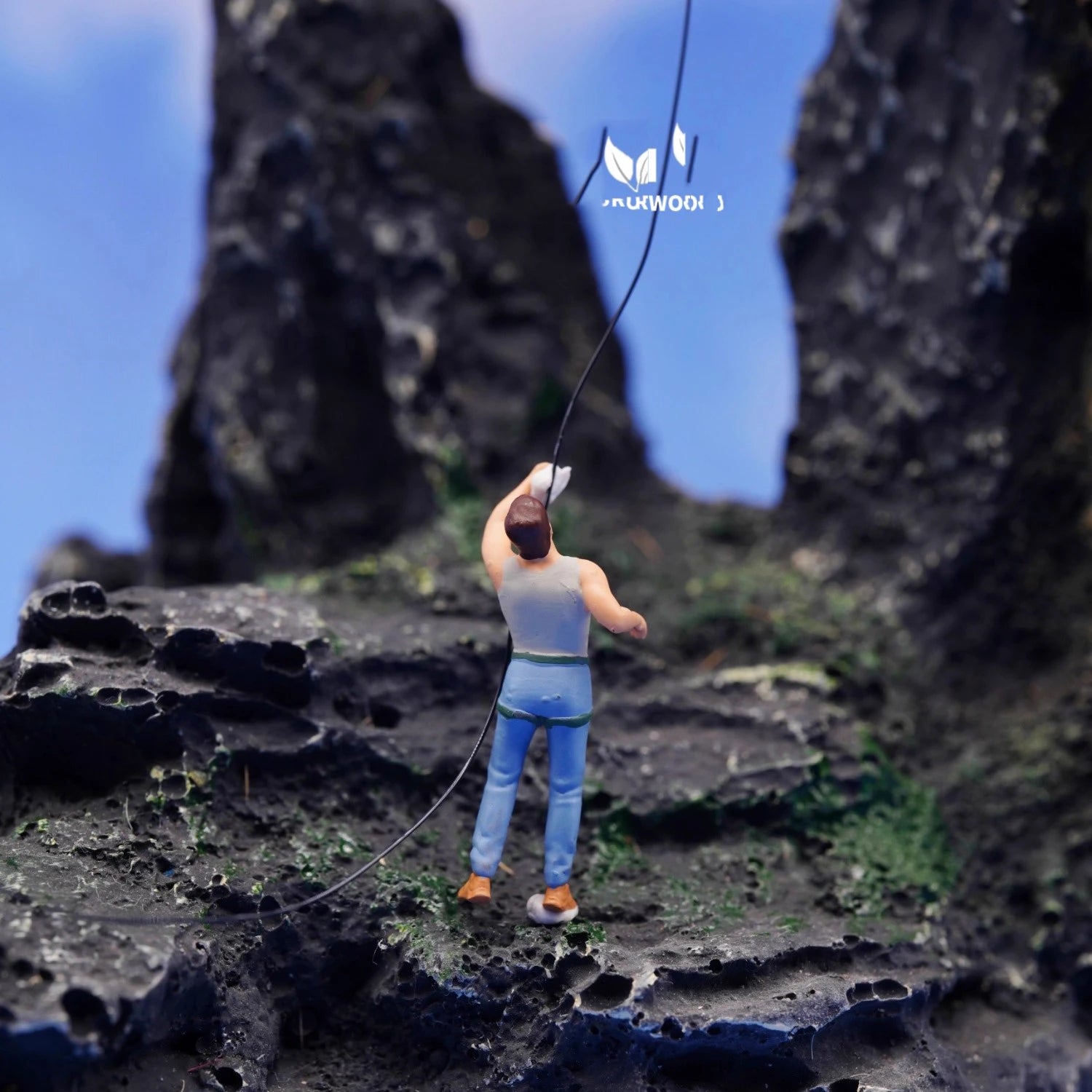 1/64 Miniature Figure Sports Climbing Climber Model Collectible 1/87 Minifigures DIY Garage Scene Decoration Micro-landscape