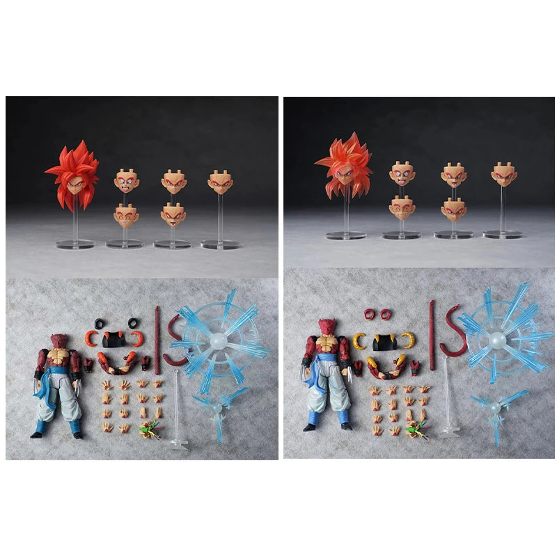 KAMIONE Dragon Ball GT 3.0 Gogeta 03AB Action Figure SSJ4 Gogeta Figure Super Saiyan 4 Gogeta Figurine SHF Collectible Model Toy