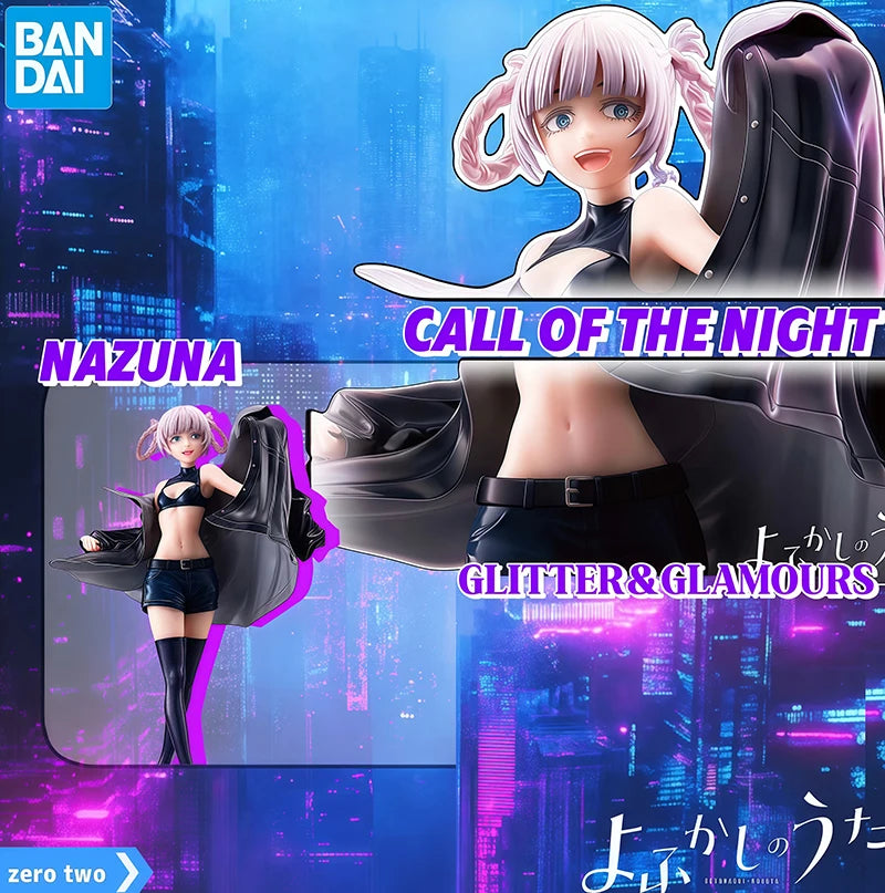 in stock BANDAI NAMCO BANPRESTO CALL OF THE NIGHT GLITTER&GLAMOURS NAZUNA PVC Figure in stock Collector Figurine Toys Model gift