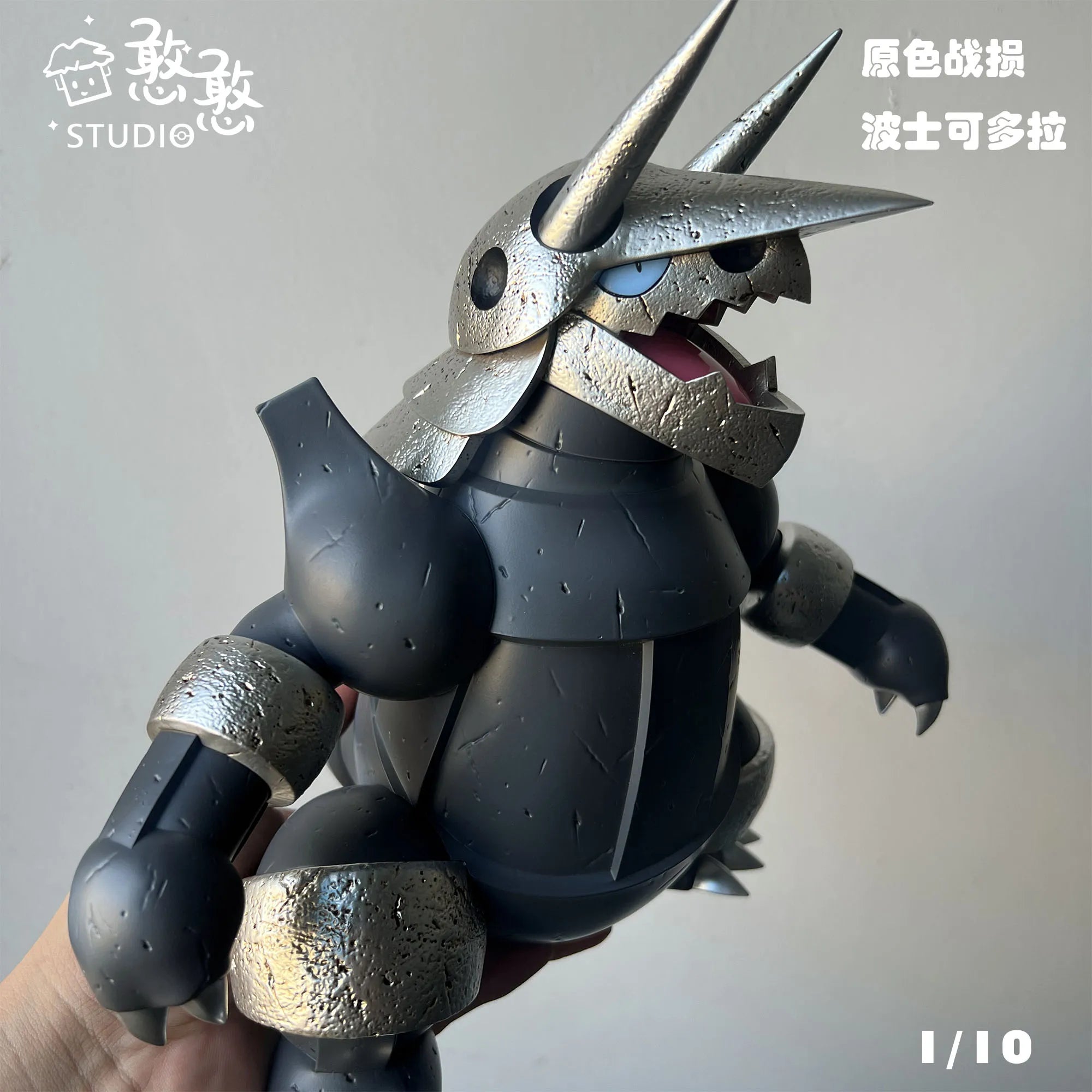 Cartoon Large size Pokemon 1/10 GK Resin Aggron Anime Action Figure Model Toys Gift for Birthday