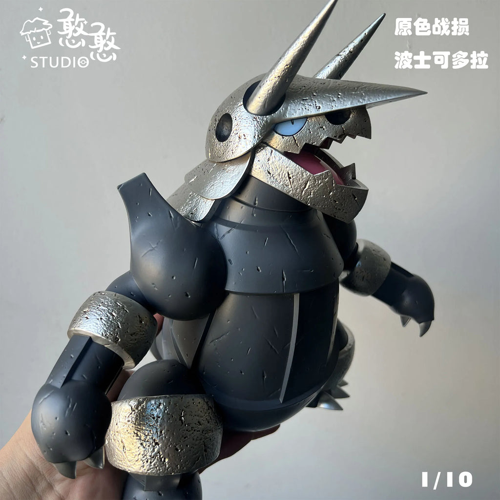 Cartoon Large size Pokemon 1/10 GK Resin Aggron Anime Action Figure Model Toys Gift for Birthday