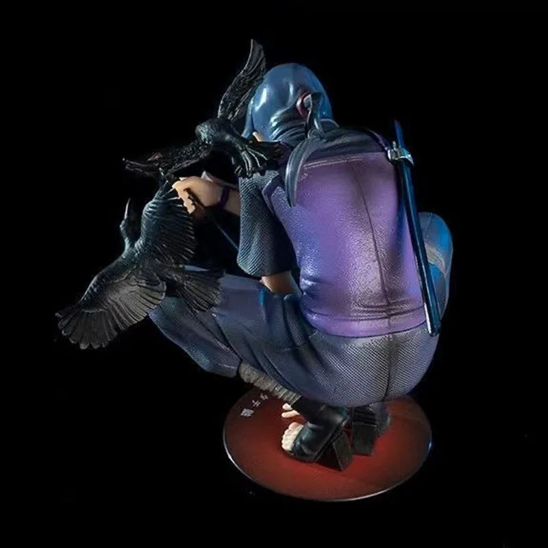 Anime Naruto Gk Uchiha Itachi Dark Department Hockende Krähe Illusion Actionfiguren Puppenmodell Dekoration Statue Spielzeug Geschenke