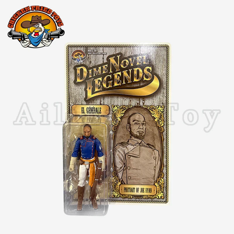 Chicken Fried Toys 1/18 3.75inch Action Figure Dime Novel Legends EL General Sargento Centinela Collection For Gift