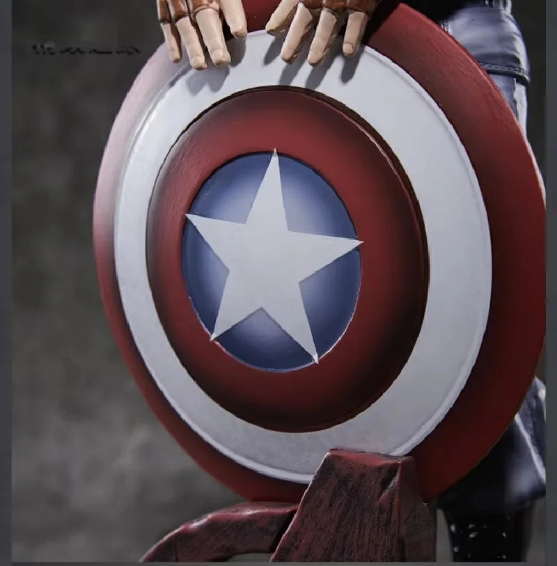 54 cm Filmfigur Captain America Avengers Iron Man Ornamente Exquisite und lebensechte Sammlung Modell Desktop-Dekor Jungen Geschenke