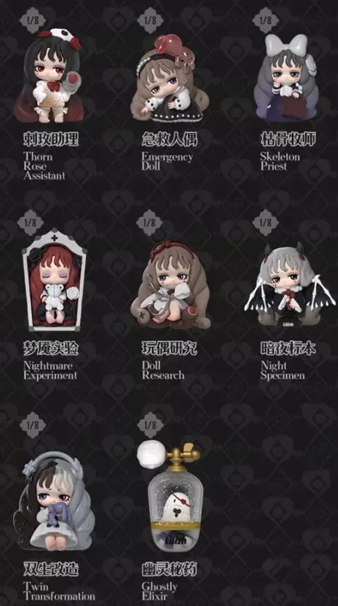 52TOYS Lilith Secret Experiment Series Blindbox Spielzeug Puppe Niedliche Anime Actionfigur Ornamente Figuren Puppen Desktop Home Decor