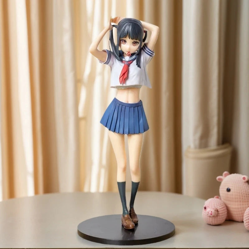 Anime KANTOKU Figuren Sailor Fuku No Mannaka Actionfiguren Modell PVC Blau Archiv Die Animationsfiguren-Sammlung Desktop-Spielzeug