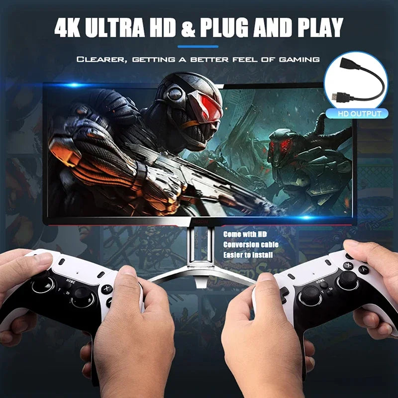 GD10 PRO Video Game Console 4K HD 2.4G Double Wireless Controller TV Game Stick 256GB 40000 Games Retro Games Boy Christmas Gift