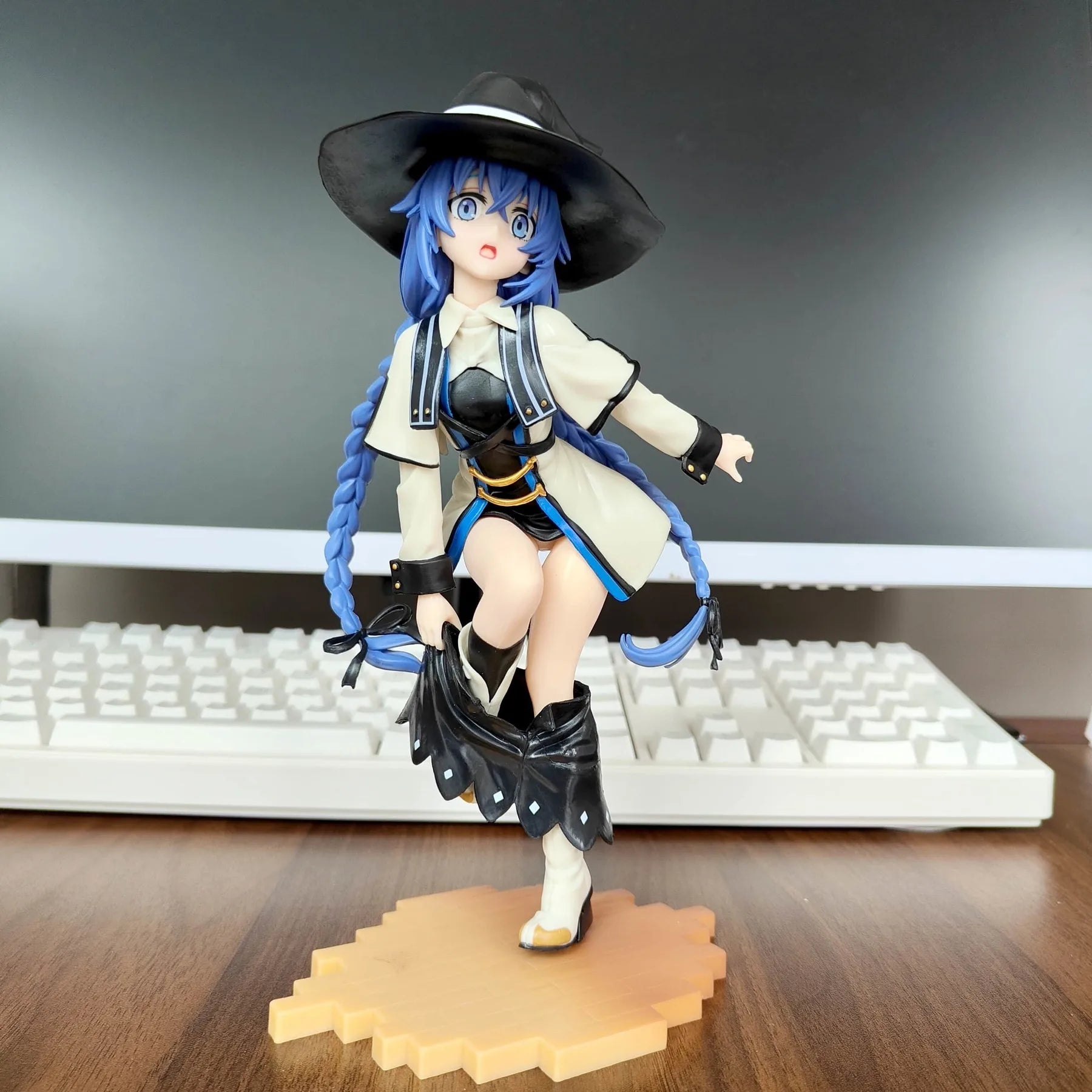 Mushoku Tensei Roxy Migurdia Figurine Jobless Reincarnation Actionfigur PVC Anime Modellsammlung Desktop-Dekoration Spielzeug