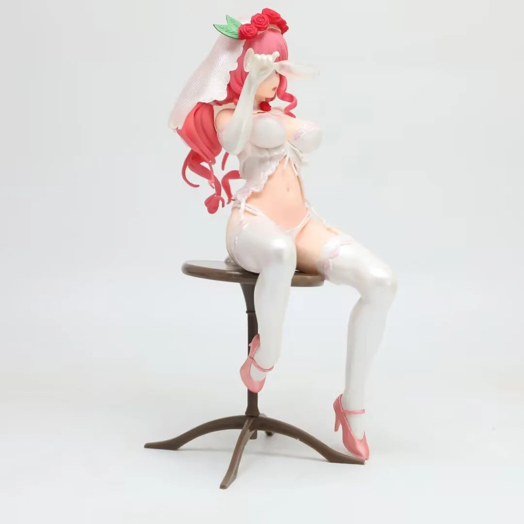 Anime Figure Jinno Shizuka Wedding Dress Beautiful Girl Boxed Collectible Model Desktop Decor Computer Case Ornament For Adult