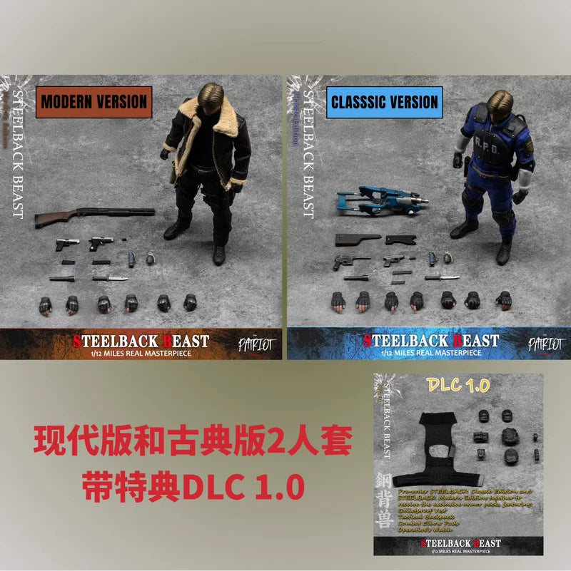 Patriot Studio Steelback Beast 1/12 Miles Real Masterpiece Resident Evil Leon S. Kennedy Collectible Anime Figure Gift