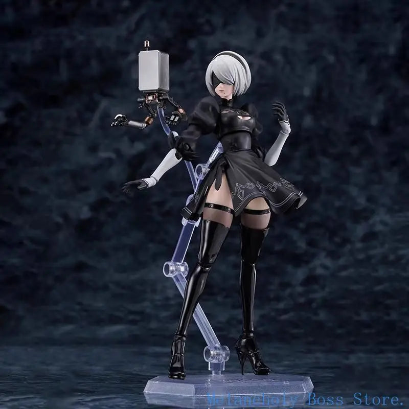In-stock KO Figma 2B Figma No.643 NieR 2B Type 2B Articulated Action Figure, Model, Ornament, Statue, Toys Gifts