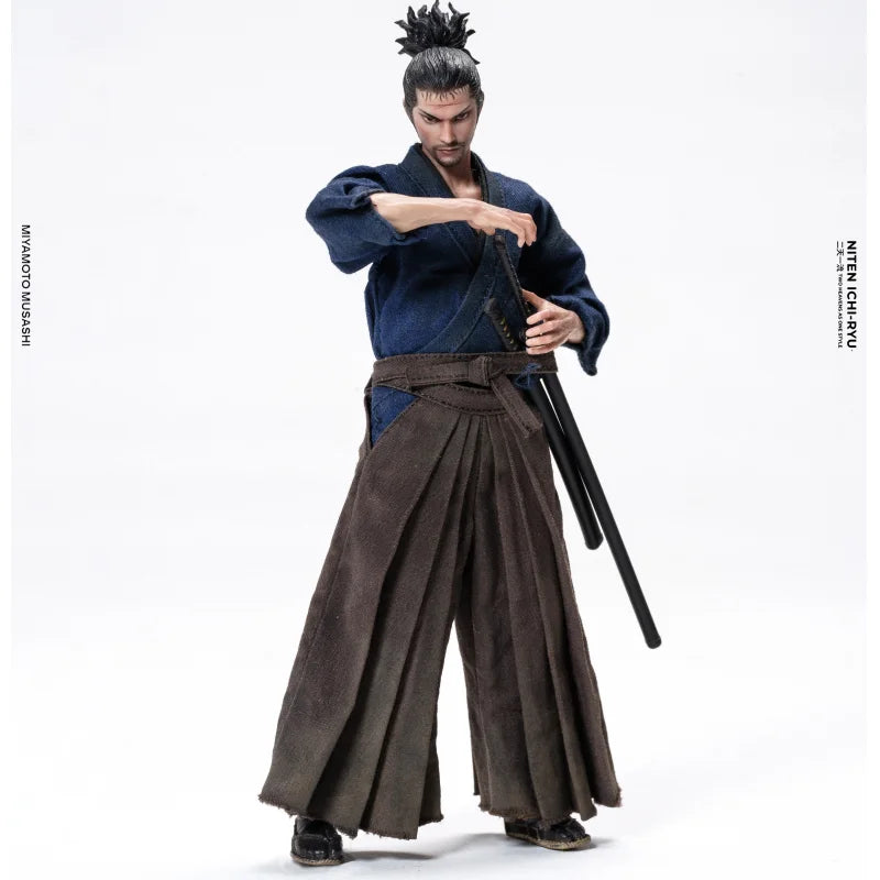 Niten Ichi Ryu Miyamoto Musashi Articulated Action Figure 1 12 Scale Vagabond Samurai Cloth Outfit Collectible For Adult Gift