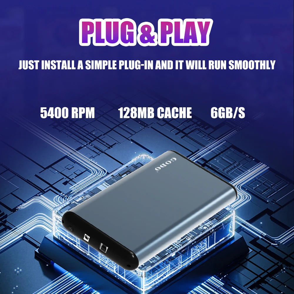 6T Game HDD With 65000+ Retro/PC Games For PS5/PS4/PS3/Switch/XBOX/SNES/N64/Wii/WiiU 3 System in 1 Game Console For Windows PC