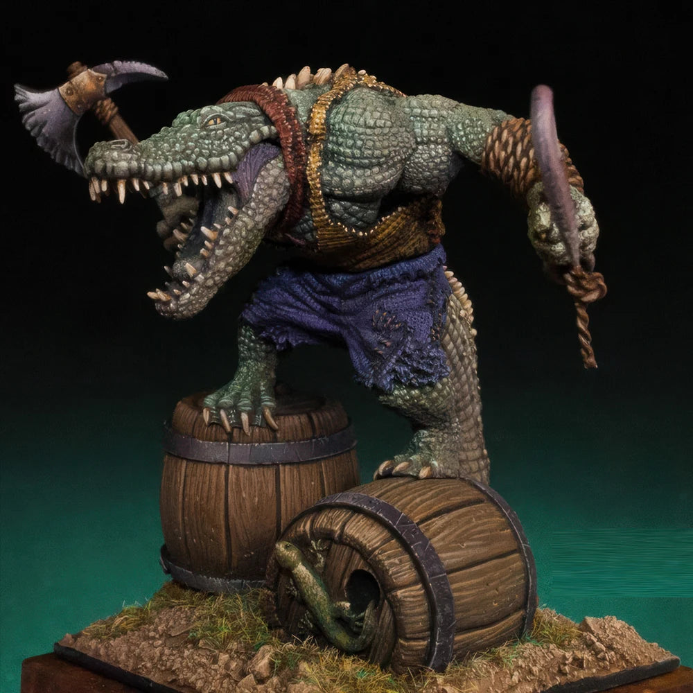 Resin Model figure, GK, Crock Pirate, Crocodile Pirates, 40mm, Fantasy theme, Unassembled and unpainted kit