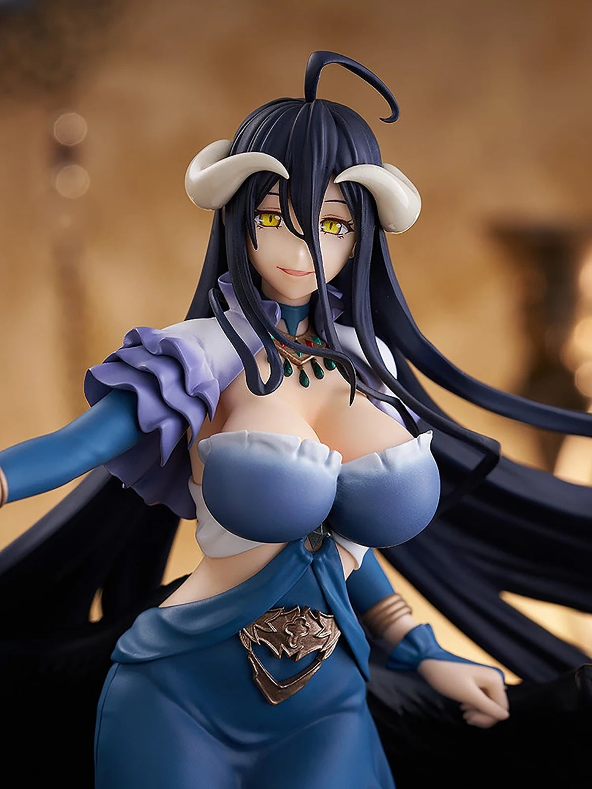 Original Genuine Good Smile Company Prepainted Pop Up Parade Overlord Albedo Jet Black Dress Ver. SP H=245mm Anime Figure Gift