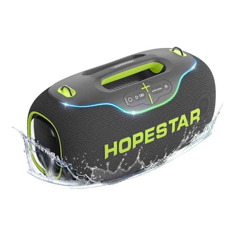 Hopestar A80 350W Output Portable Subwoofer Bluetooth Speaker High Quality Fashion Design LED TF Card AUX TWS IPX6 Waterproof