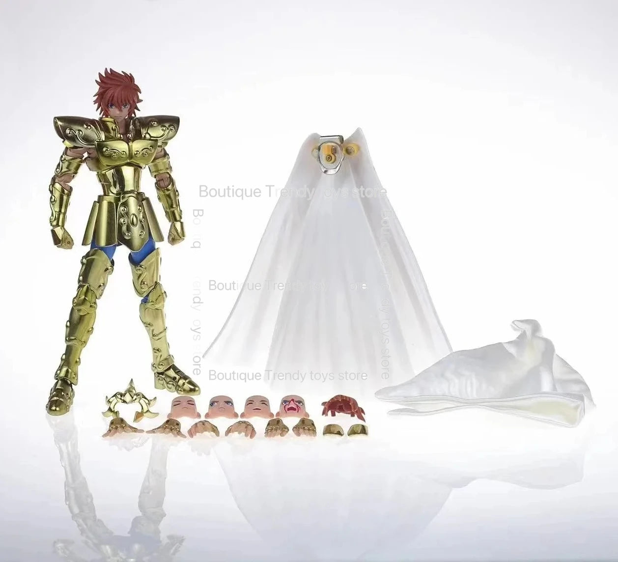 In Stock ST Saint Seiya Style EX LC Leo Regulus The Lost Canvas Alloy Articulated Collectible Anime Action Figure for Adults