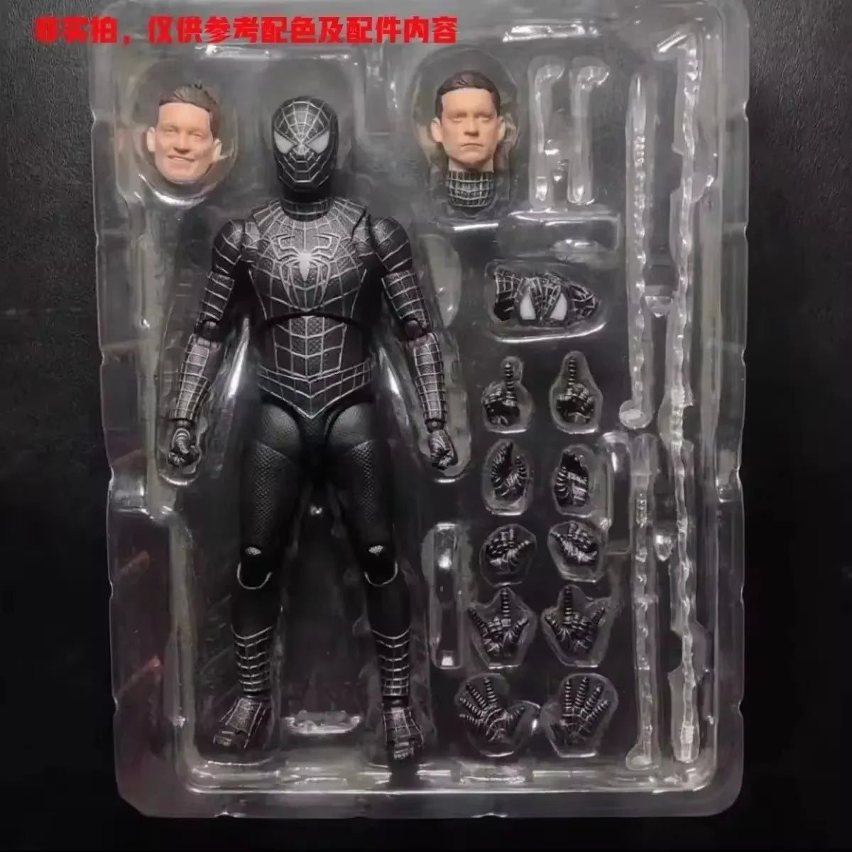 Black Spiderman Figure Across The Spider-Verse Part One S.H.Figuarts Spider-Man Venom Shf Action Figures Pvc Doll Decoration Toy