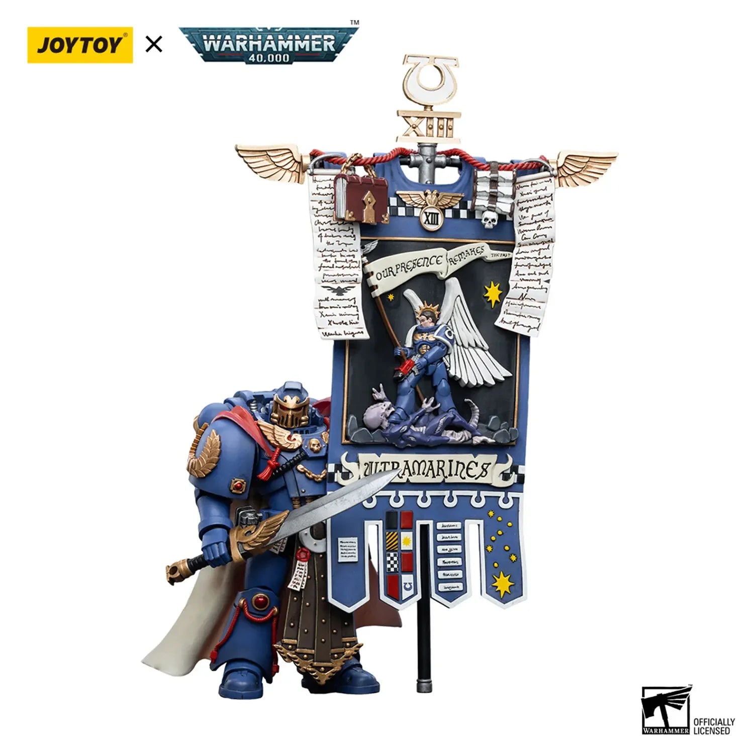 JOYTOY  40k 1/18 Action Figures Anime 12cm Ultramarines Honour Guard Chapter Ancient Garage Kit