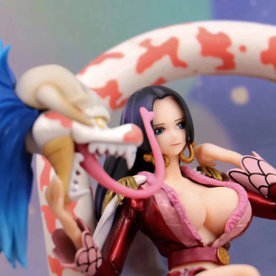 Neue 21 cm große One Piece Anime-Figur Boa Hancock Actionfigur aus PVC, Sammlerstück, Dekoration, Modellpuppe, Spielzeug für Kinder, Geburtstagsgeschenk