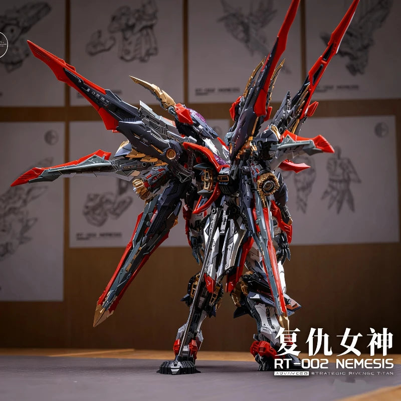 Infinite Dimension 1/100 Nemesis Mecha Assembly Model Kit Action Figure 3-Layer Skeleton With Stand Collectible Toy Boy Gift