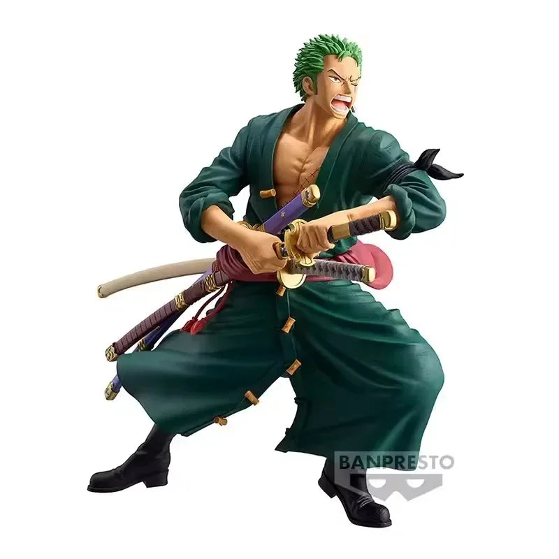 Bandai Original Banpresto Anime ONE PIECE Grandista Roronoa Zoro PVC Action Figure Modell Sammler Spielzeug geburtstag weihnachten geschenk