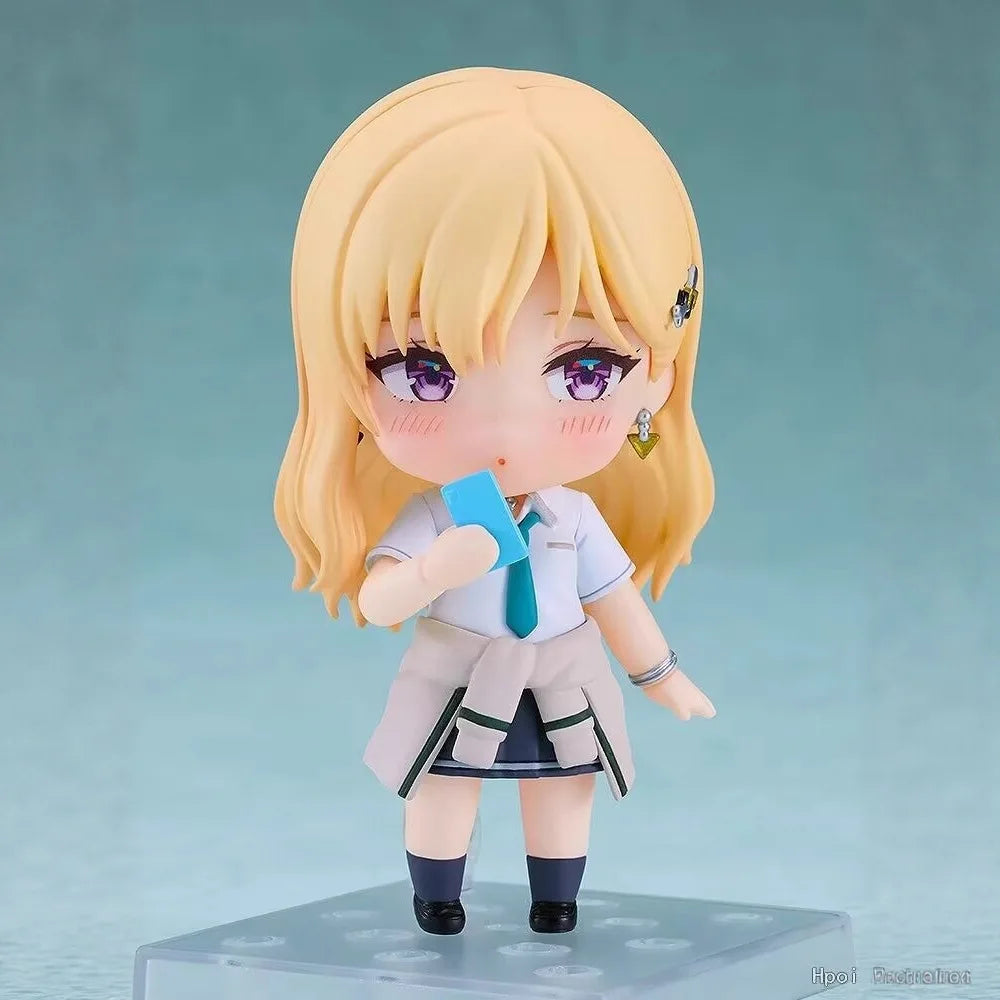 New Q Version 2593# Saki Ayase Cute Girl Gimai Seikatsu Anime Figures Model Doll Set Toy Movable Figurines Collection Gift