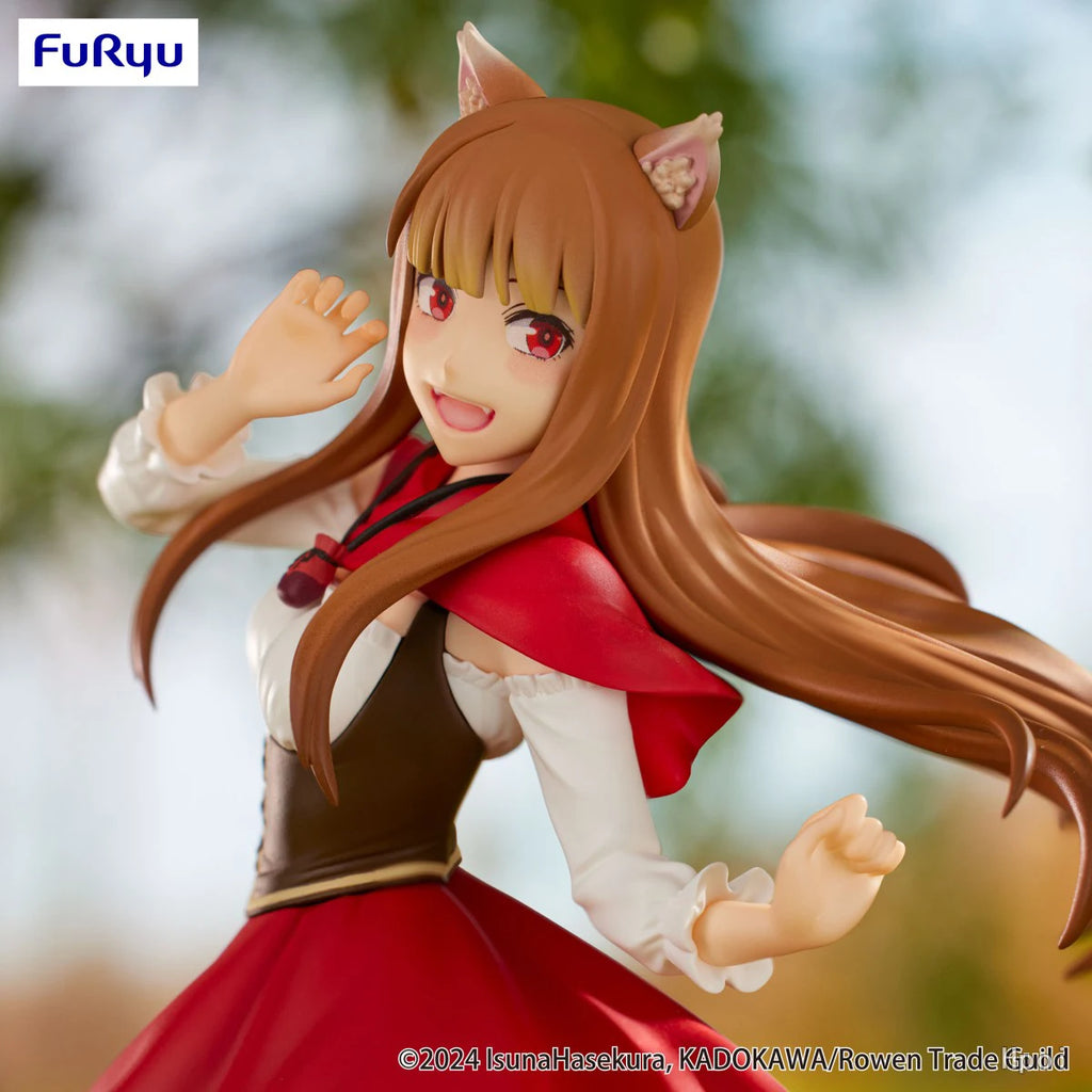 InStock Original FuRyu Prepainted Trio-Try-iT Figure Ookami To Koushinryou: Merchant Meets The Wise Wolf Holo Akazukin Ver.
