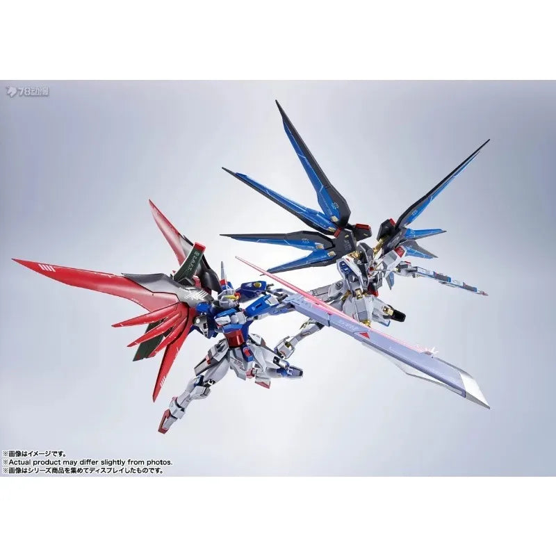 BANDAI Original Metal Robot Spirits Raid Freedom Gundam [Re:CoorDinate] Collectible Movable Action Figure Model Toys Gifts