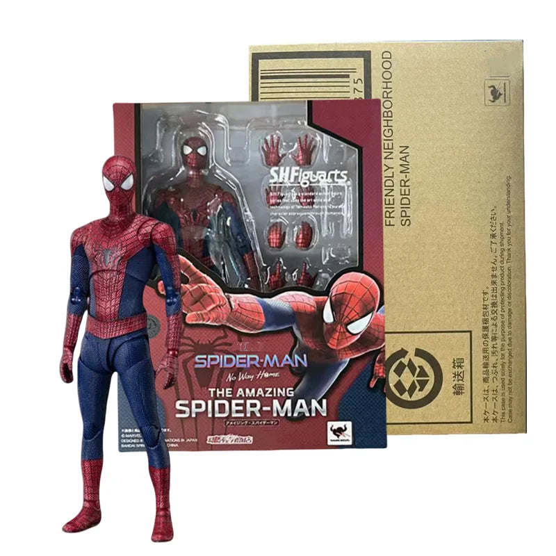 CT Spider-man: No way Home Friendly Neighborhood Spiderman S.H.Figuarts The Amazing Spider-Man Action Figure Model Toy Kids Gift
