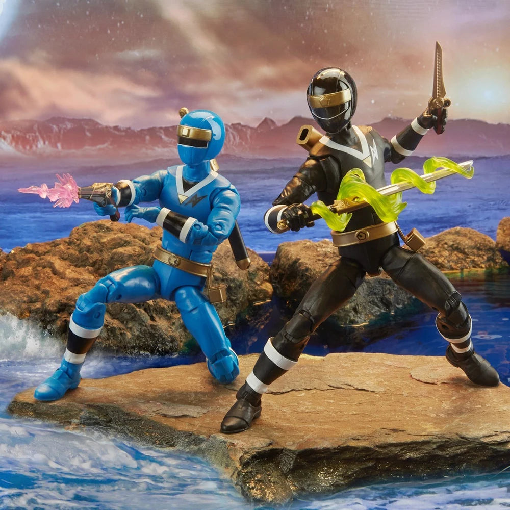 [In-Stock] Hasbro Power Rangers Mighty Morphin Alien Rangers Red, Yellow, Blue, White, and Black Rangre 15cm Figure Model Toys