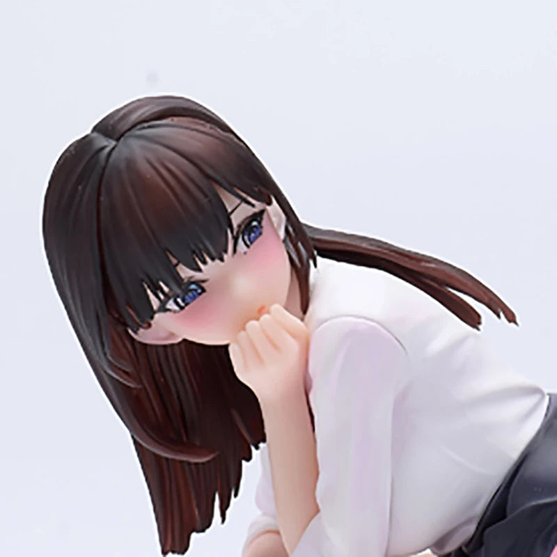 Insight Crouching JK Anime Girl 1/7 Scale PVC Figure Cute School Uniform Theme Desktop Decor Collectible Item for Fans