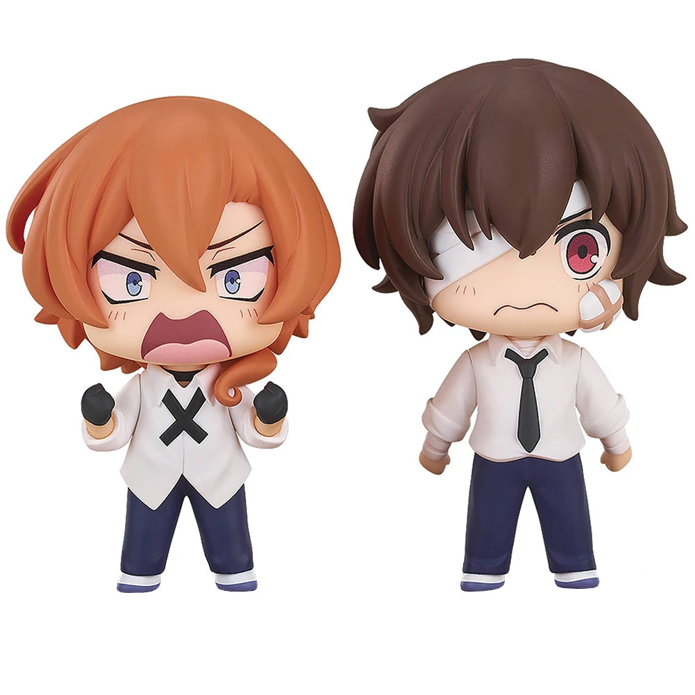 BSD Anime Figure Dazai Osamu Nakahara Chuuya Action figure Dazai cute Q edition figure PVC Model doll Room Decor Collection Gift