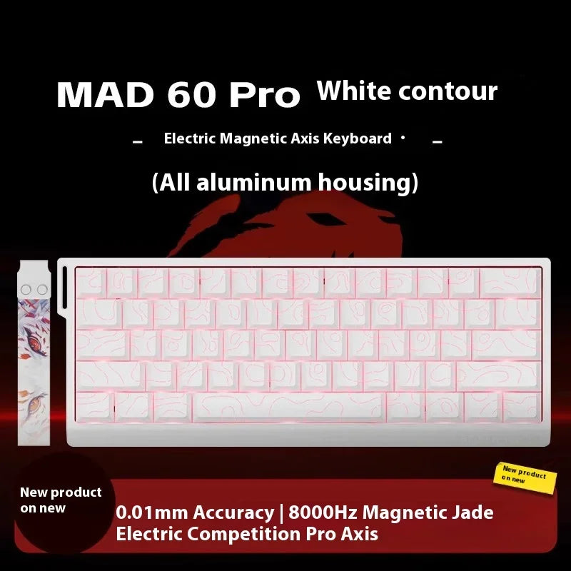 Madlions MAD68 60 Pro Mad Gaming Mechanical Keyboard Magnetic Switch Wired Gaming Accessories Customs Mad60 HE PRO MAD Keyboard