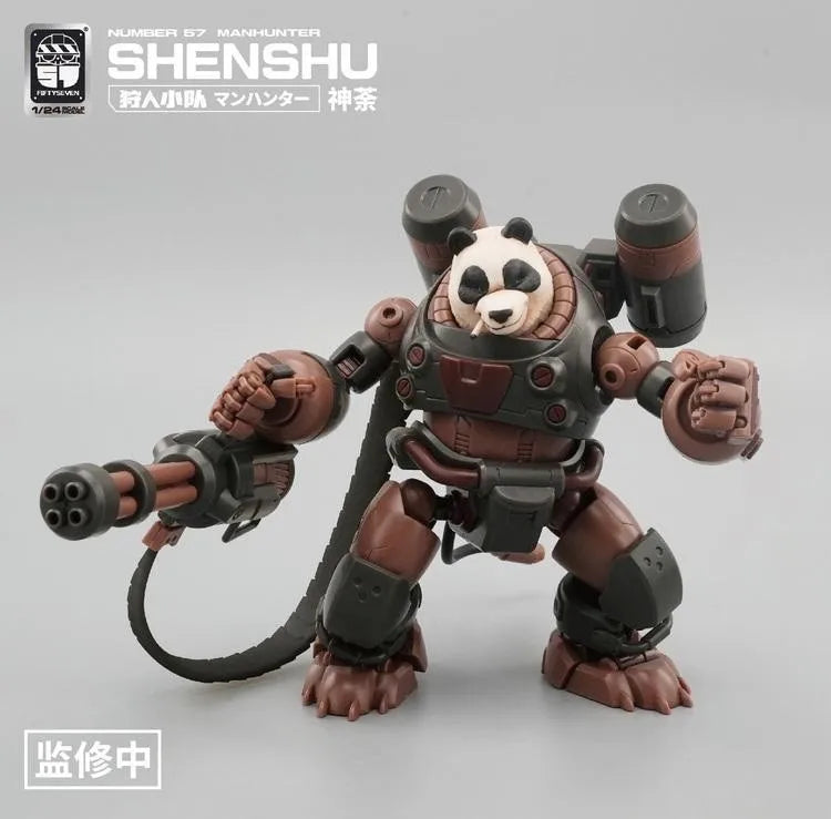 NEW KEMO FIFTYSEVEN Manhunter GROUND ARMOR NO.57 1:24 3-Pack Turtle Armord Puppet Squad Anime Action Figure Set SHARK Toy Gift