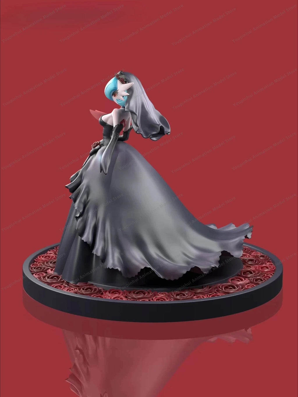 1/20 Black Wedding Dress Shiny Mega Gardevoir Figure Girls Gift Desktop Ornaments Youpinhui