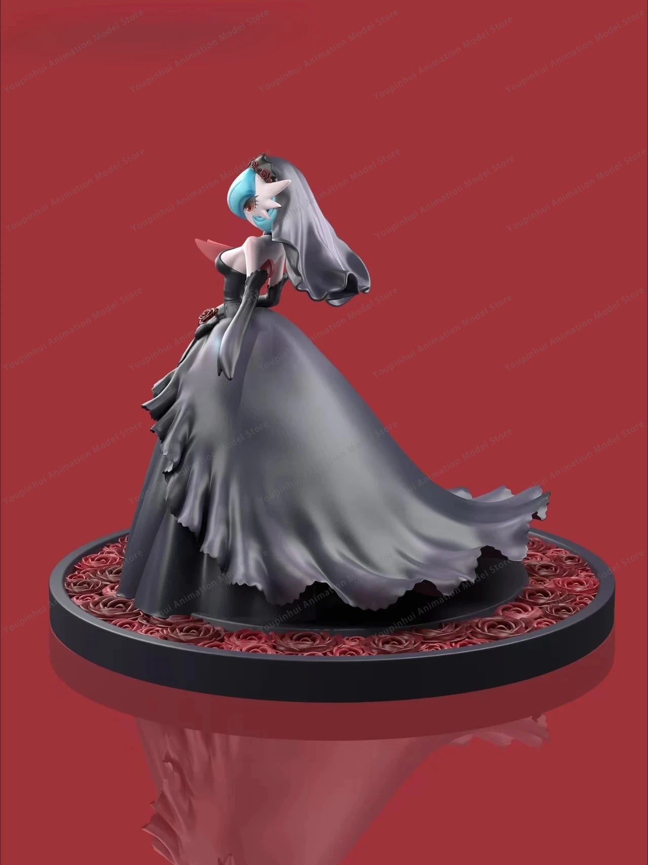 1/20 Black Wedding Dress Shiny Mega Gardevoir Figure Girls Gift Desktop Ornaments Youpinhui