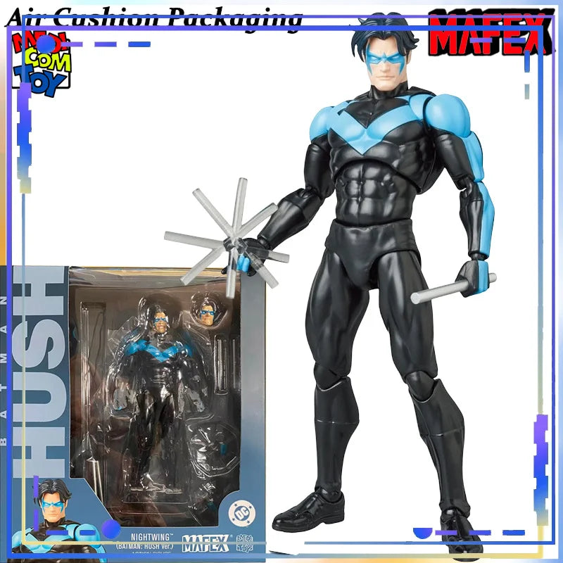 MEDICOM TOY Genuine MAFEX Series Hush Batman Joker Super STEALTH Dark JUMPER Female Hunter Nightwing Action Figures Model Toys
