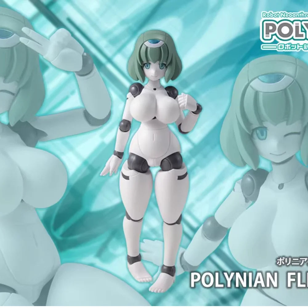 13cm Polynian Fll Janna Anime Action Girl Figure Robot Neoanthropinae Polynian Model Toy Decorative Collection For Birthday Gift