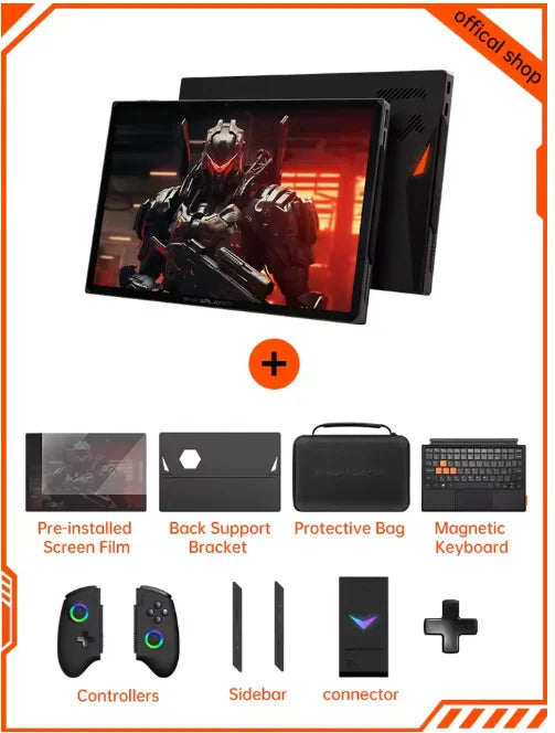 OneXPlayer X1pro AMD AI HX 370/8840U Onexconsole 10.95 Inch Qculink Laptop Replaceble D-PAD Wins Hello AI Camera Gaming Console