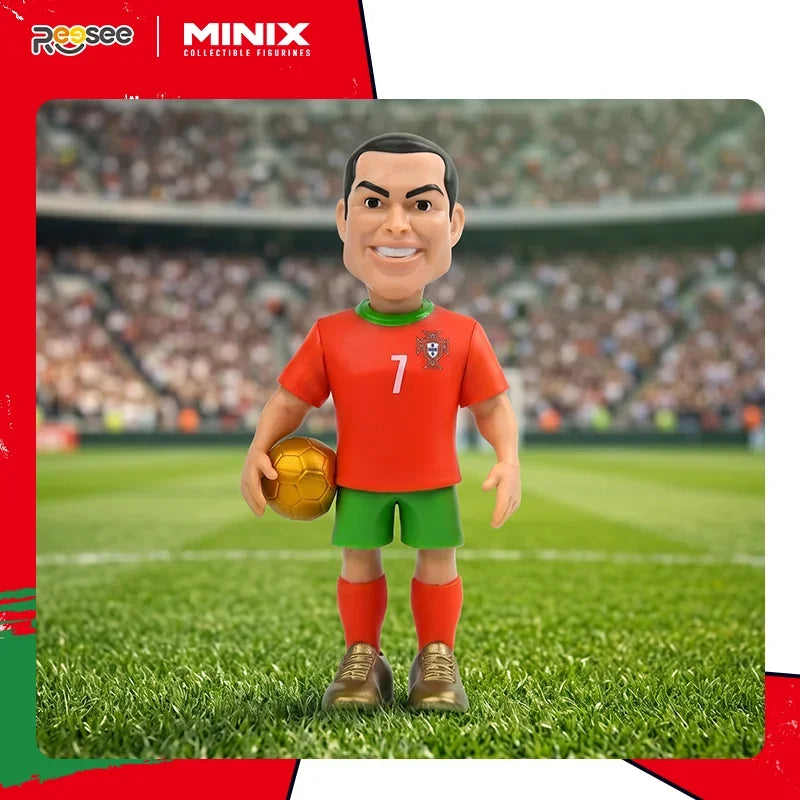 2026 Officially Licensed MINIX Cristiano Ronaldo Action Figure 12cm Portugal Soccer Star Collectible Doll Toy Football Gift