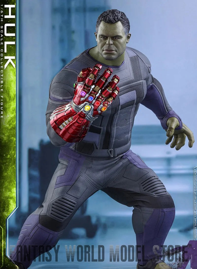 In Stock HOTTOYS MMS558 1/6 Scale Endgame Professor Hulk 39.5cm Full Set Collectible Action Figure Model with Nano Gauntlet