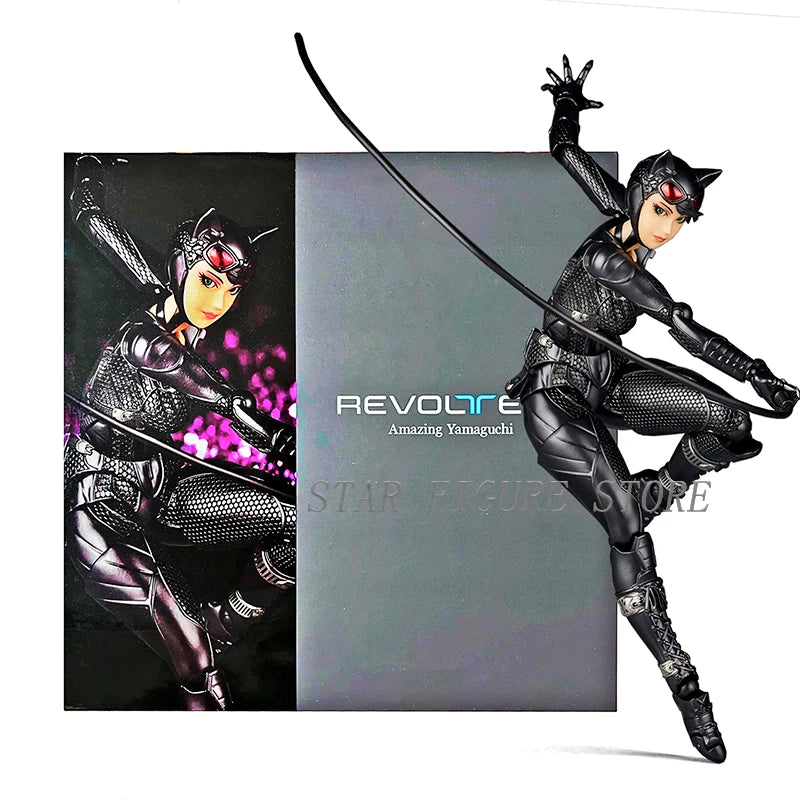 Revoltech Catwoman екшън фигурка PVC подвижен модел играчки Kaiyodo невероятна Yamaguchi Селина Кайл фигурка антигерой колекция кукла