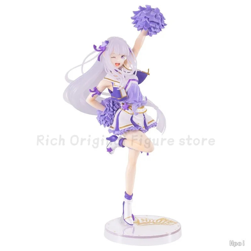 【In Stock】Original BANDAI Lchiban Kujl Re:ZERO - Starting Life in Another World Cheers You Up ~ A Prize Emilia Anime Figure
