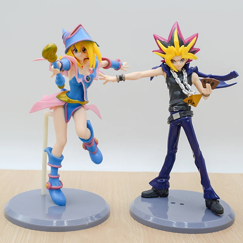 27cm Raa no Yokushinryuu Anime Figure Yu-Gi-Oh! Duel Monsters Yami Yugi Action Figure Dark Magician Girl Figurine Model Doll Toy