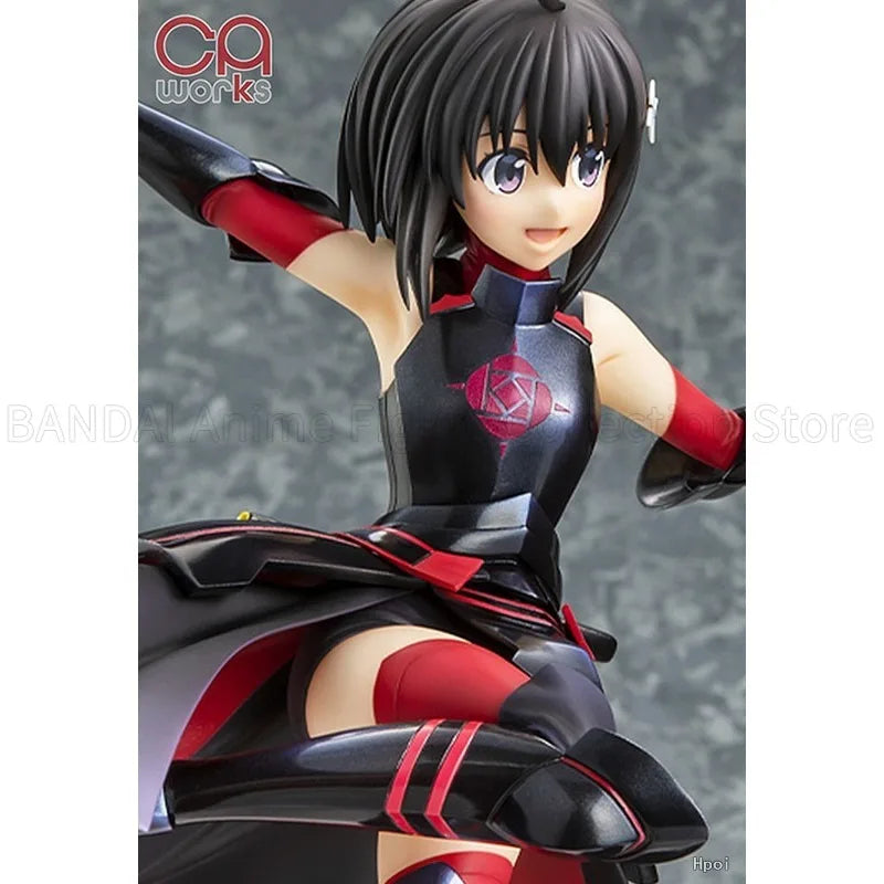 In Stock Original Chara-ani GSC CAworks Honjō Kaede Black Rose Armor Ver Anime Humanoid Toys Gifts Decoration Collection